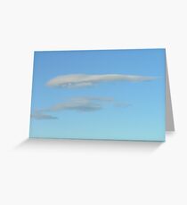 Lenticular Clouds Greeting Card