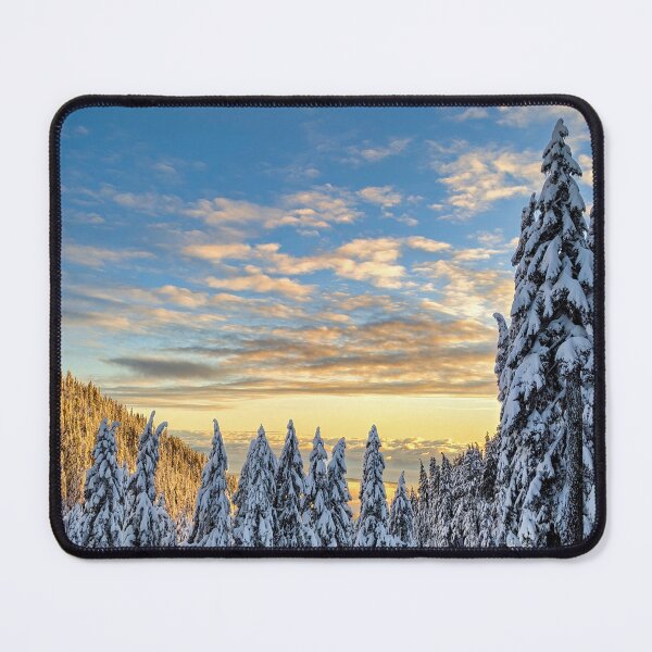 Item preview, Scenic view of the frozen mountain forests designed and sold by ImgPrint.