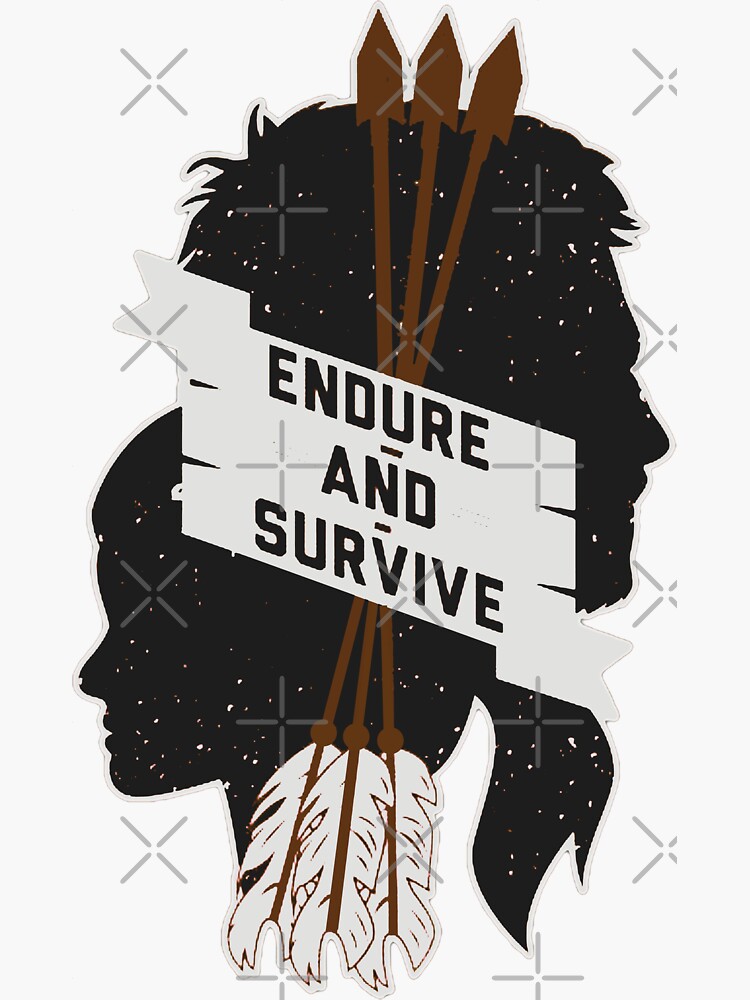 Ellie's Tattoo Endure and Survive Sticker for Sale by pommerb