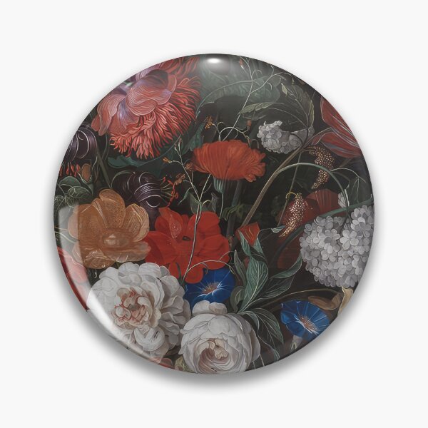 Item preview, Dark Flower, Flower Art with black background, Dark botanical, Dark academia, Moody Floral Art designed and sold by evermore-design.