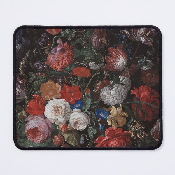 Item preview, Dark Flower, Flower Art with black background, Dark botanical, Dark academia, Moody Floral Art designed and sold by evermore-design.