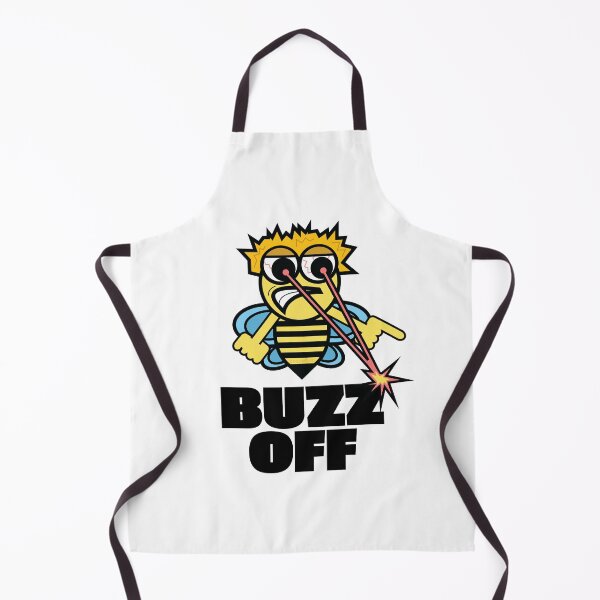 Item preview, Buzz Off Lazer Eye Beams Bee Illustration Funny Honey Bee Art Angry Mad Screaming designed and sold by doseofwin.
