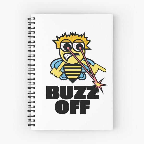 Item preview, Buzz Off Lazer Eye Beams Bee Illustration Funny Honey Bee Art Angry Mad Screaming designed and sold by doseofwin.
