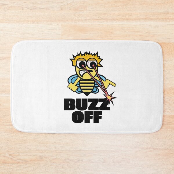 Item preview, Buzz Off Lazer Eye Beams Bee Illustration Funny Honey Bee Art Angry Mad Screaming designed and sold by doseofwin.