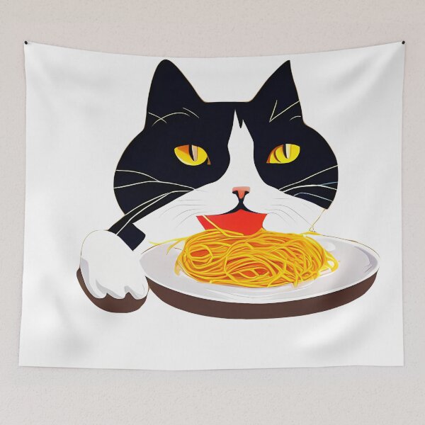 Item preview, The Feline Foodies Fantastic Spaghetti Soiree designed and sold by Pixelzo.