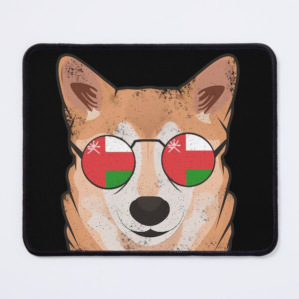 Item preview, Vintage Patriotic Shiba Inu Omani Flag designed and sold by feether-store.