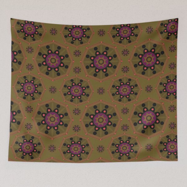 Item preview, Sahara geometrical  pattern mandala henna  designed and sold by chuckletuckle.