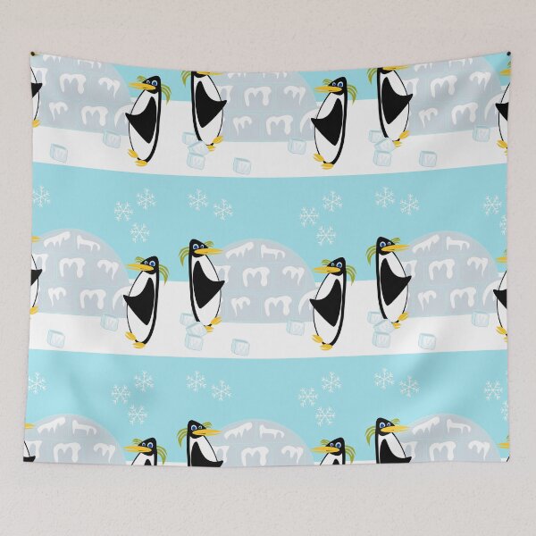 Item preview, Fun Swanky Retro Art Style Penguin Characters designed and sold by mytshirtfort.