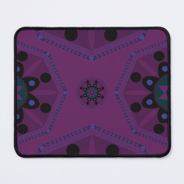 Item preview, Sahara geometrical pattern mandala neon violet designed and sold by chuckletuckle.
