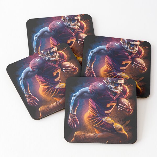 Item preview,  Running American Football Player - Sports Art Print designed and sold by MyFavorTee.