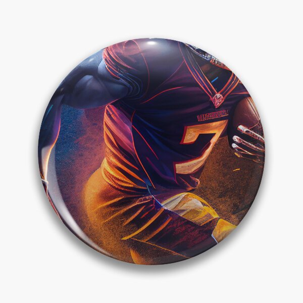 Item preview,  Running American Football Player - Sports Art Print designed and sold by MyFavorTee.