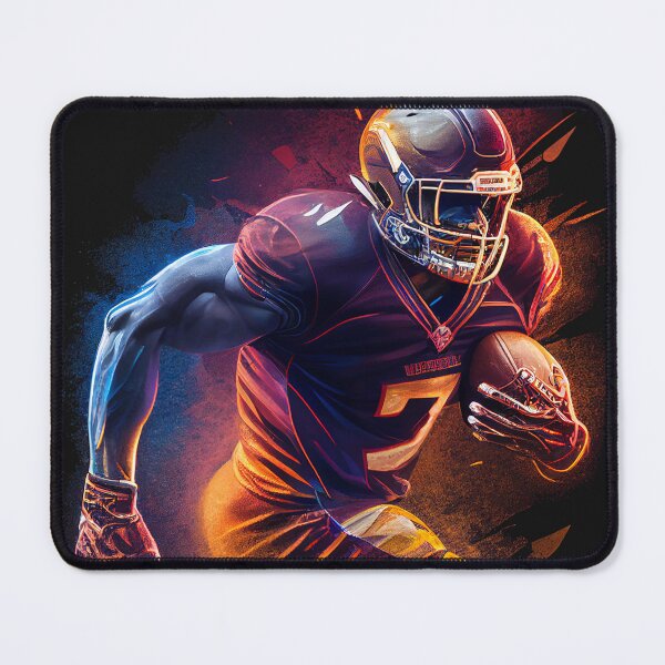 Item preview,  Running American Football Player - Sports Art Print designed and sold by MyFavorTee.