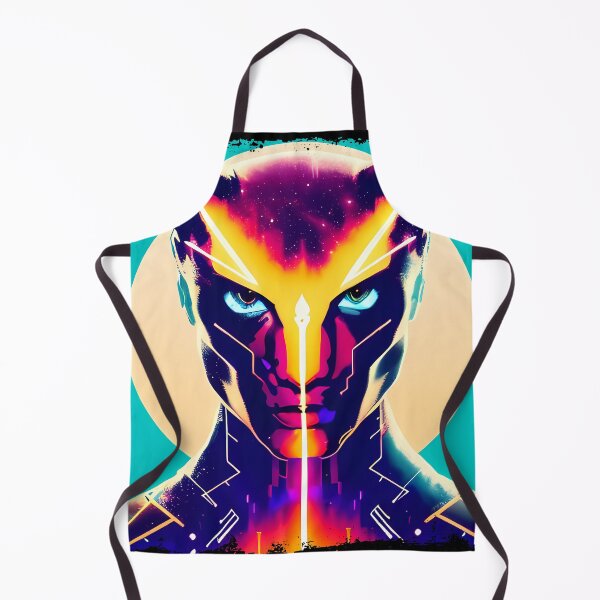 Item preview, Egyptian Cat Goddess Bastet Cyberpunk Sticker - Futuristic Feline Deity Design for Laptop, Phone, and Water Bottle Decoration | Unique and Eye-catching Artwork on Redbubble designed and sold by Mytho Merch.