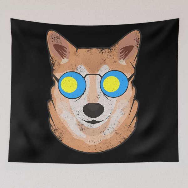 Item preview, Vintage Patriotic Shiba Inu Palauan Flag designed and sold by feether-store.