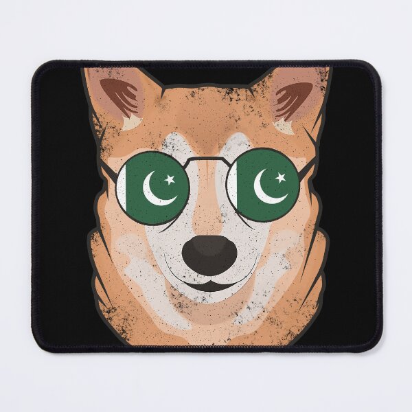 Item preview, Vintage Patriotic Shiba Inu Pakistani Flag designed and sold by feether-store.