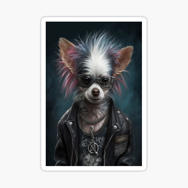 Item preview, The Old Chihuahua Punk designed and sold by CKDigitalPrints.