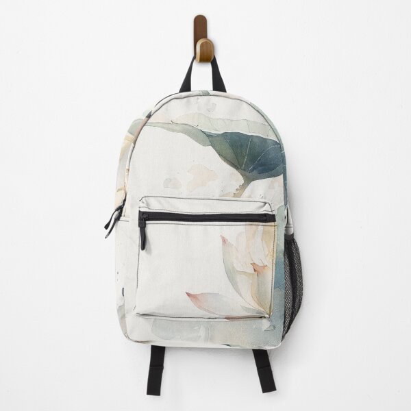 Item preview, Watercolor White Lotus Flowers, Vintage Art designed and sold by evermore-design.