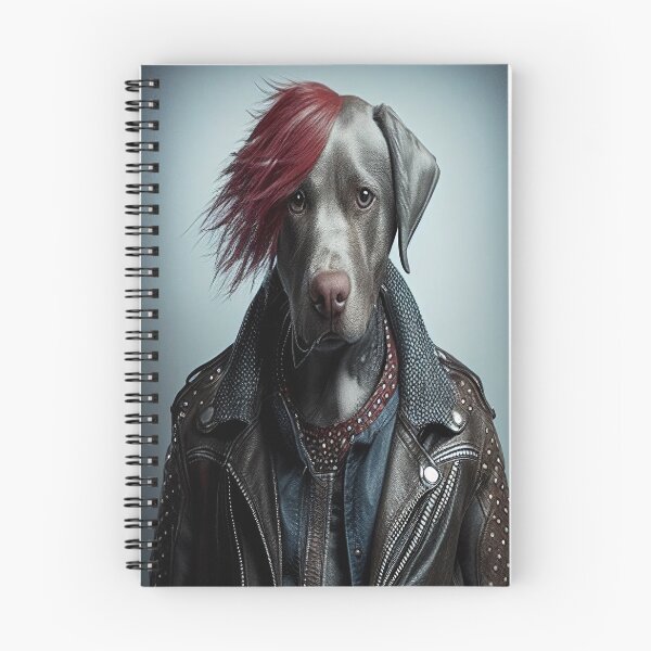 Item preview, Labrador Punk with Red Hair designed and sold by CKDigitalPrints.