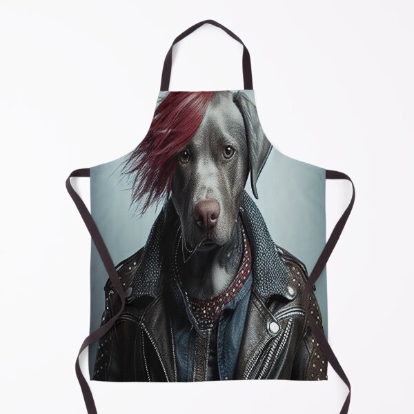 Item preview, Labrador Punk with Red Hair designed and sold by CKDigitalPrints.