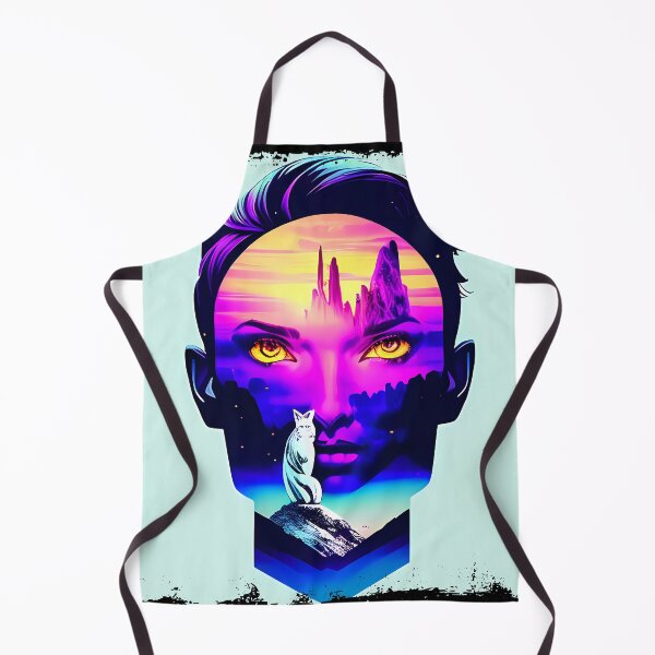Item preview, Egyptian Cat Goddess Bastet Cyberpunk Sticker - Futuristic Feline Deity Design for Laptop, Phone, and Water Bottle Decoration | Unique and Eye-catching Artwork on Redbubble designed and sold by Mytho Merch.