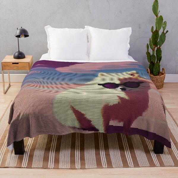 Item preview, Colorful Abstract Pomeranian Wearing Sunglasses 8-bit Pixel Art designed and sold by PixelDripped.