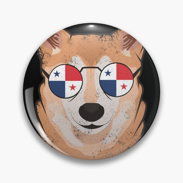 Item preview, Vintage Patriotic Shiba Inu Panamanian Flag designed and sold by feether-store.