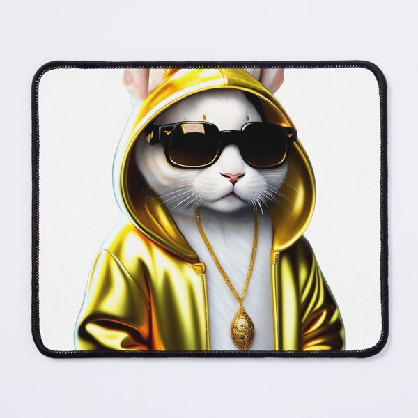 Item preview, Futuristic Cat in a Golden Suit designed and sold by raghswork.
