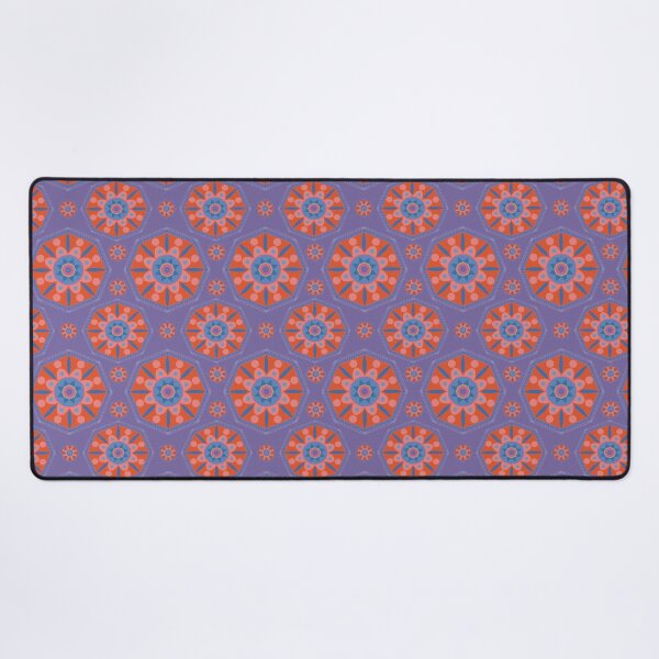 Item preview, Sahara geometrical pattern mandala neon rainbow designed and sold by chuckletuckle.