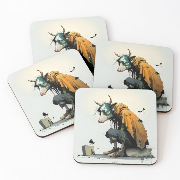 Item preview, Homeless Cow in New Orleans - Animal Art designed and sold by Chrisjeffries24.