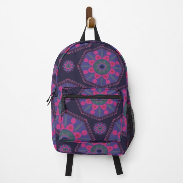 Item preview, Sahara geometrical pattern mandala neon royal blue designed and sold by chuckletuckle.