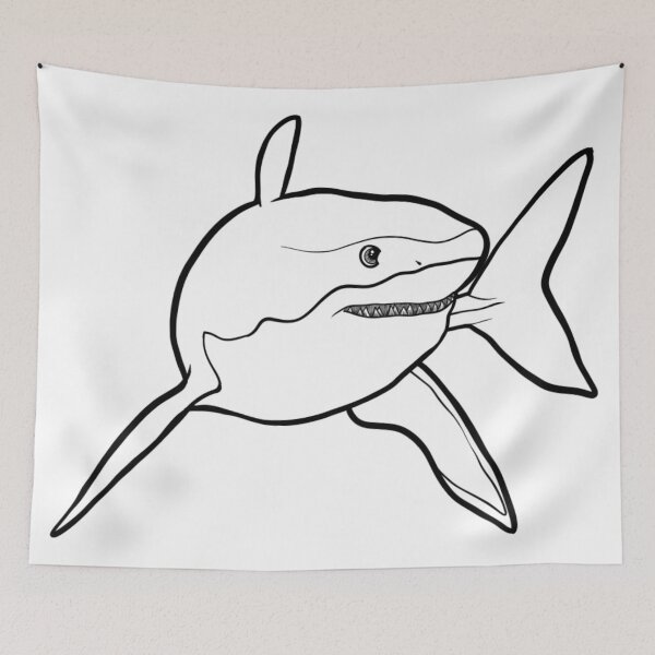 Item preview, Great White Shark designed and sold by velvetearth.