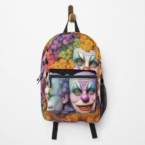 Item preview, multi coloured clowns faces  designed and sold by David-Howells.