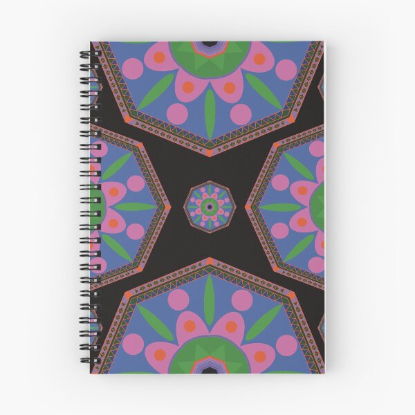 Item preview, Sahara geometrical  pattern mandala neon black designed and sold by chuckletuckle.