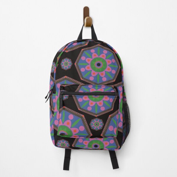 Item preview, Sahara geometrical  pattern mandala neon black designed and sold by chuckletuckle.