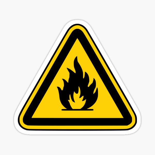 Item preview, Fire Hazard designed and sold by ChaosStickers.