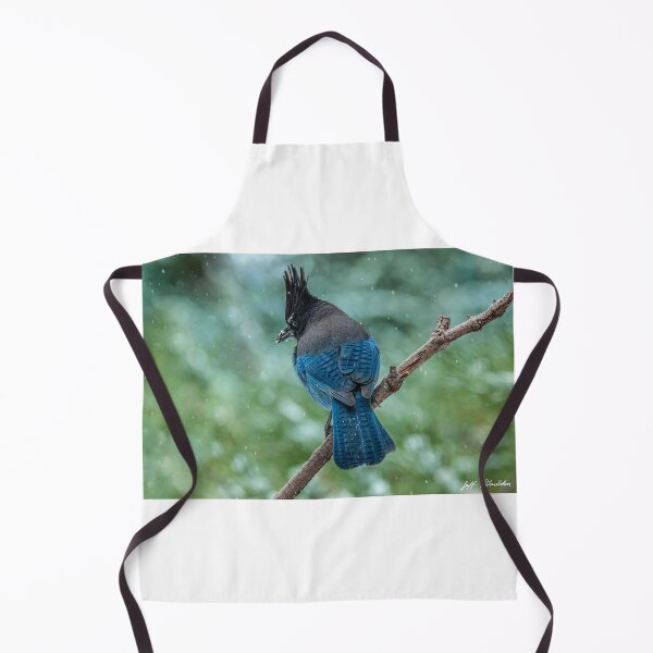 Item preview, Steller's Jay Perched in a Snowstorm designed and sold by Jeff Goulden Photography.