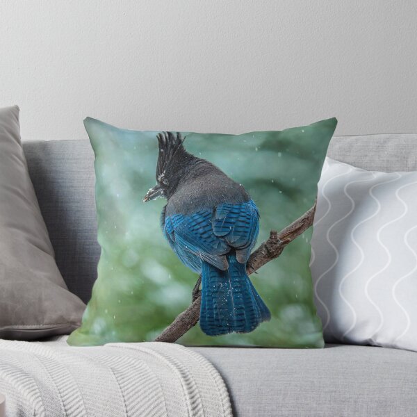 Item preview, Steller's Jay Perched in a Snowstorm designed and sold by Jeff Goulden Photography.