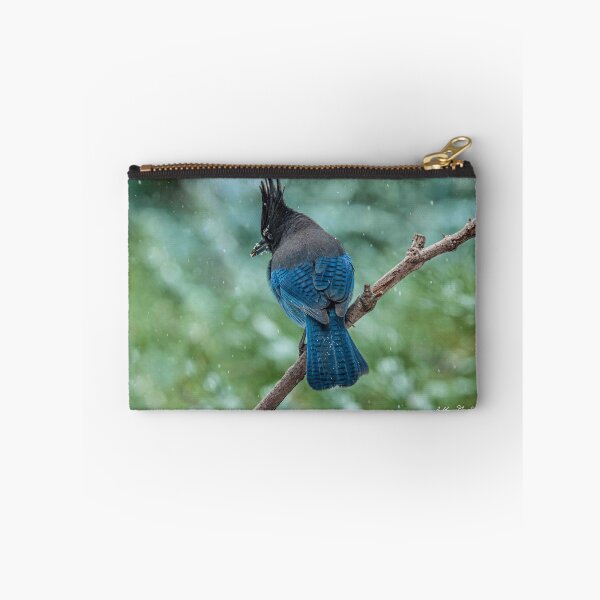 Item preview, Steller's Jay Perched in a Snowstorm designed and sold by Jeff Goulden Photography.