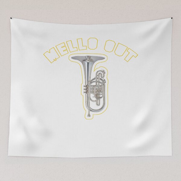 Item preview, MELLO OUT Mellophone Marching Band Tee designed and sold by tuffkitty.