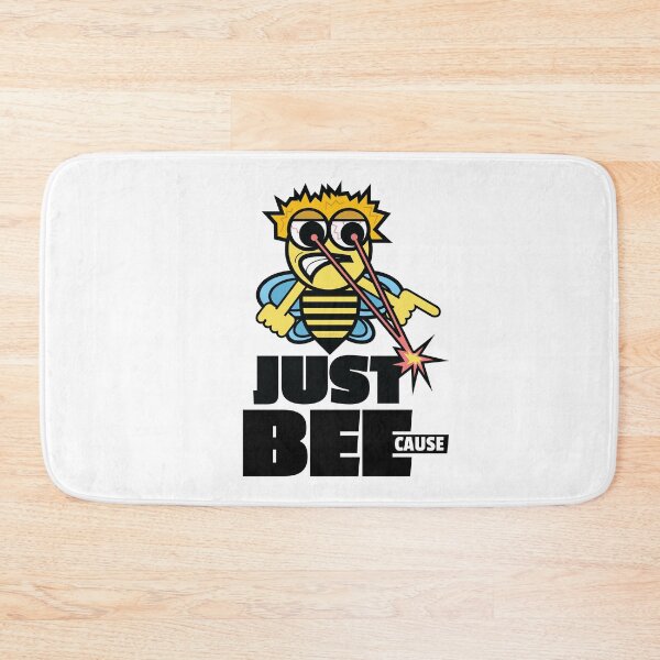 Item preview, Just Because Lazer Eye Beams Illustration Funny Honey Bee Art Angry Mad Screaming designed and sold by doseofwin.