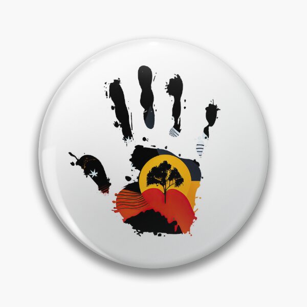 Item preview, Mano de bandera aborigen designed and sold by FirasChakroun.