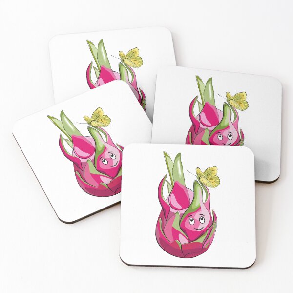 Item preview, Dragonfruit with funny face and butterfly designed and sold by Mashusha-art.