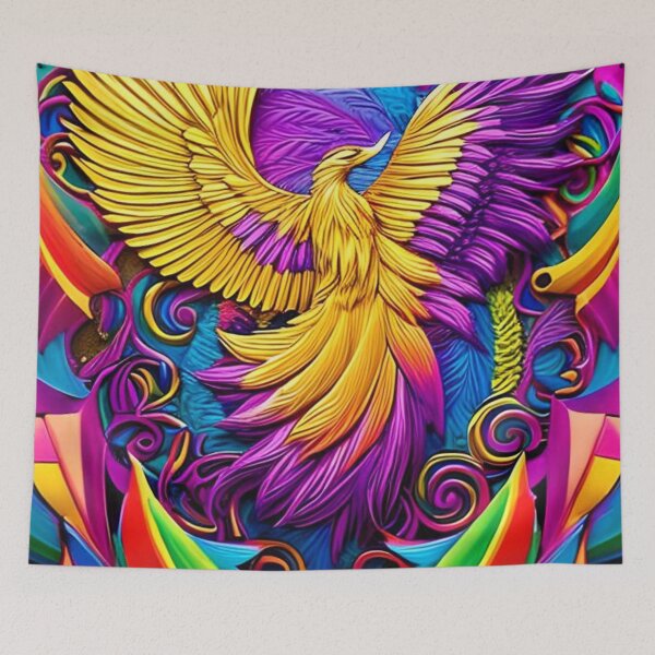 Item preview, Gold and Purple Phoenix designed and sold by Healio2.
