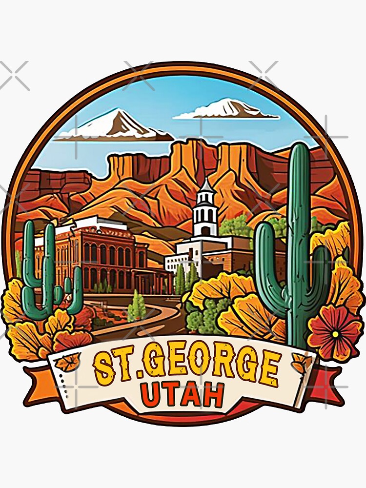 "St. Utah" Sticker for Sale by frigamribe88 Redbubble
