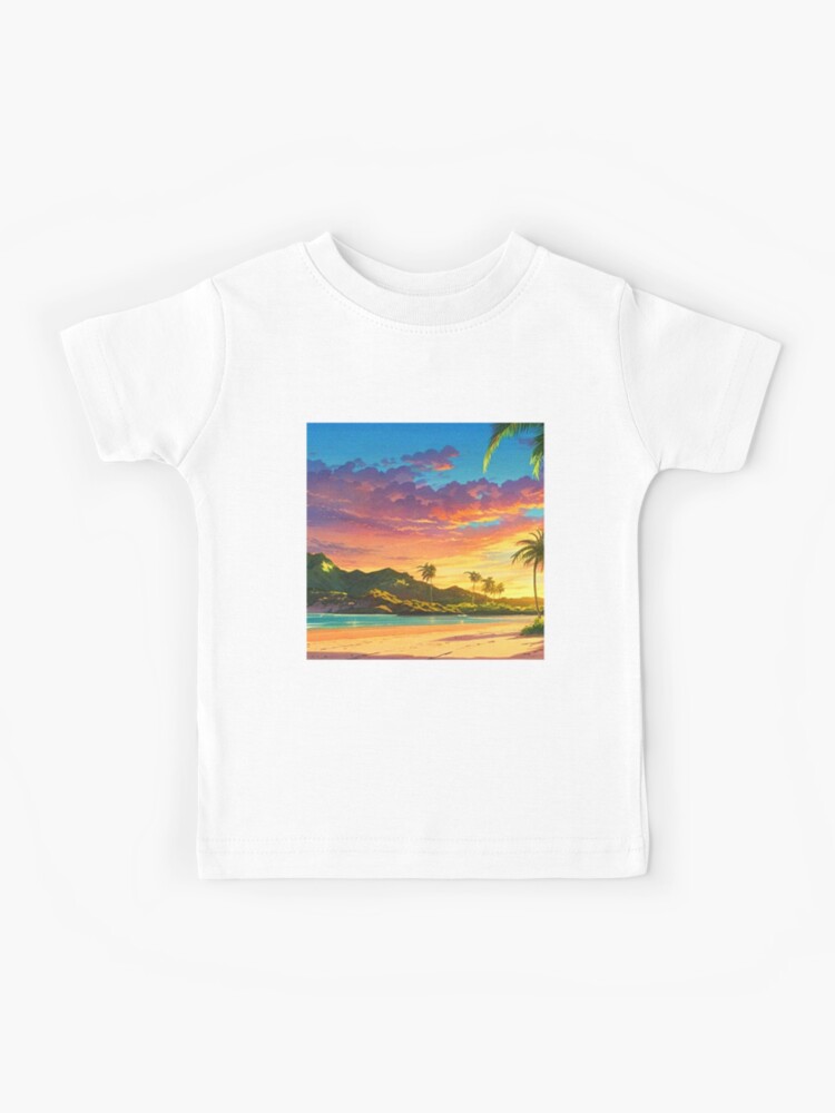 Camiseta para niños «una hermosa playa tropical - paisaje de anime» de hedoniism-shop | Redbubble Camiseta para niños «una hermosa playa tropical - paisaje de anime» de hedoniism-shop | Redbubble