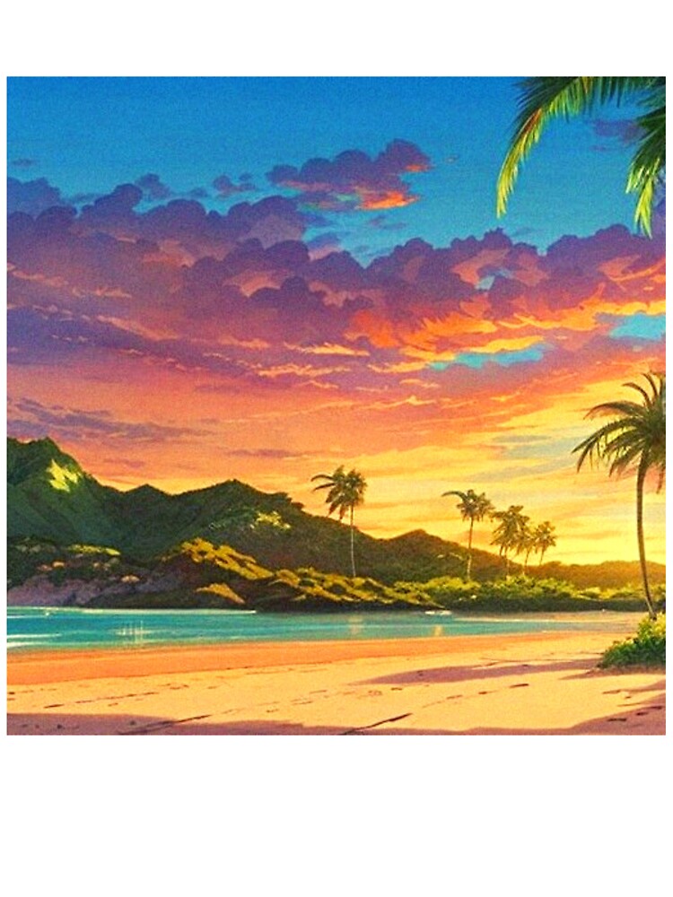 Camiseta para niños «una hermosa playa tropical - paisaje de anime» de hedoniism-shop | Redbubble Camiseta para niños «una hermosa playa tropical - paisaje de anime» de hedoniism-shop | Redbubble