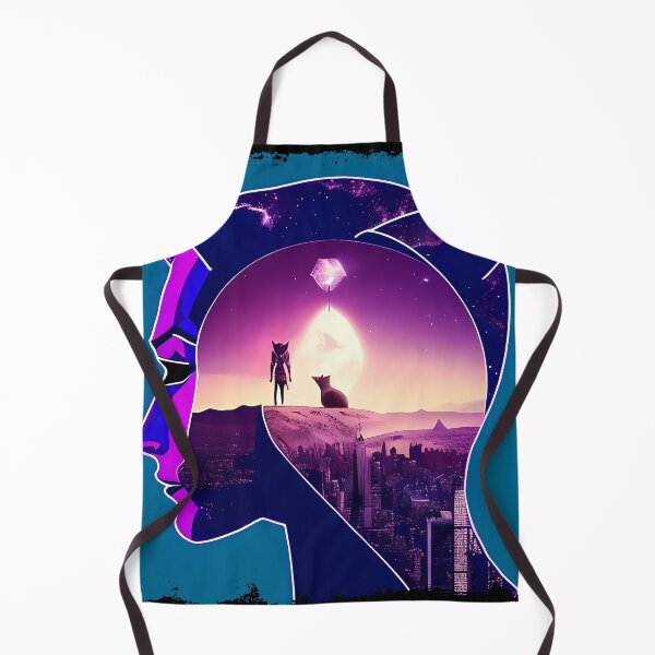 Item preview, Egyptian Cat Goddess Bastet Cyberpunk Sticker - Futuristic Feline Deity Design for Laptop, Phone, and Water Bottle Decoration | Unique and Eye-catching Artwork on Redbubble designed and sold by Mytho Merch.