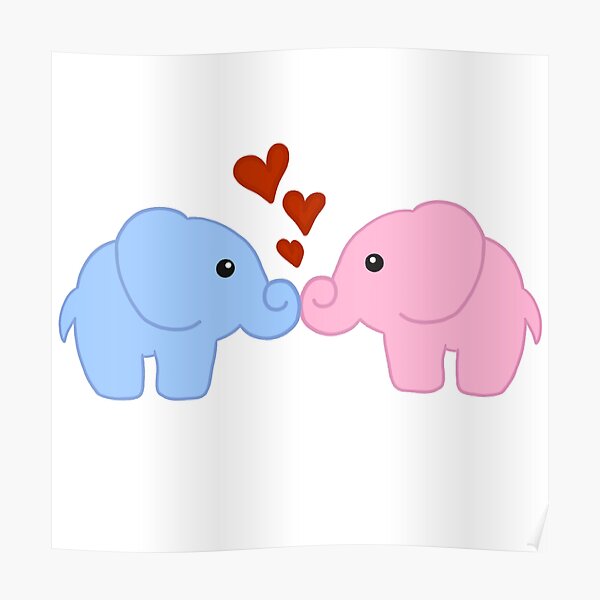 Pósters: Pareja De Elefantes | Redbubble Pósters: Pareja De Elefantes | Redbubble
