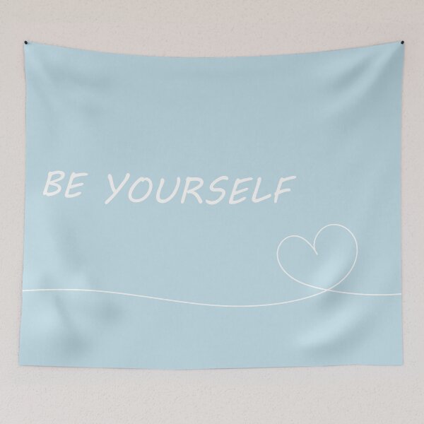 Item preview, Cute Be Yourself Blue Aesthetic designed and sold by GoodJobLola.
