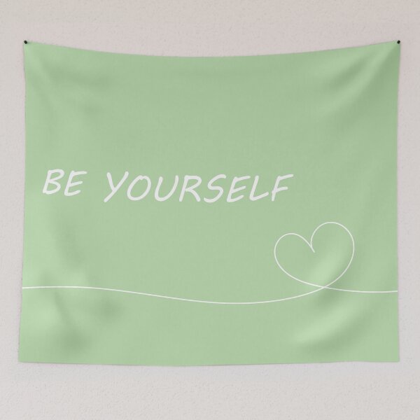 Item preview, Cute Be Yourself Green Aesthetic designed and sold by GoodJobLola.